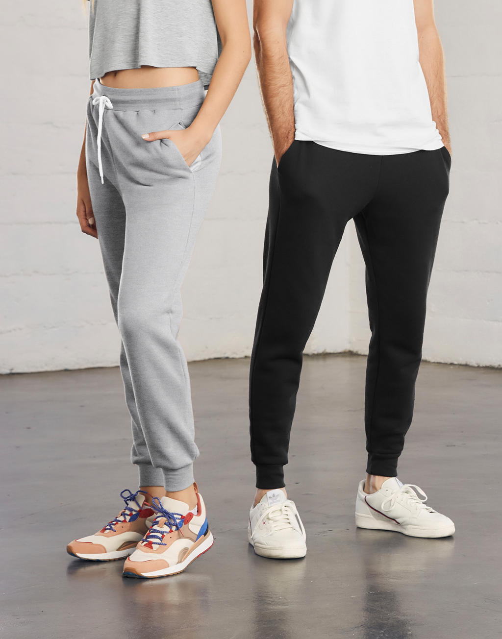 Unisex Jogger Sweatpants in Farbe White