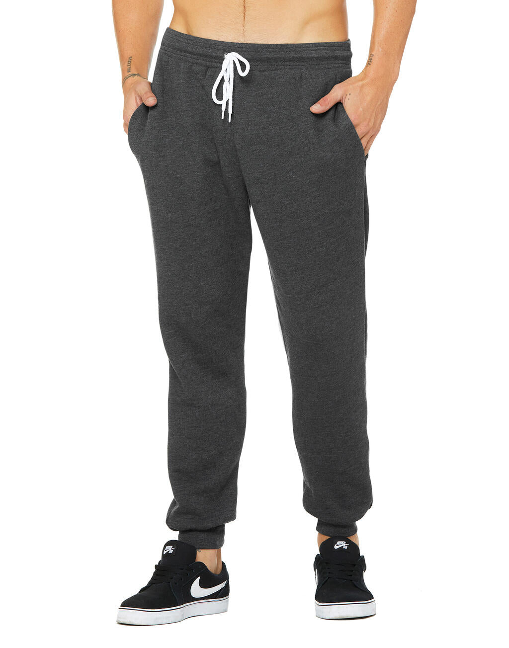 Unisex Jogger Sweatpants in Farbe Dark Grey Heather