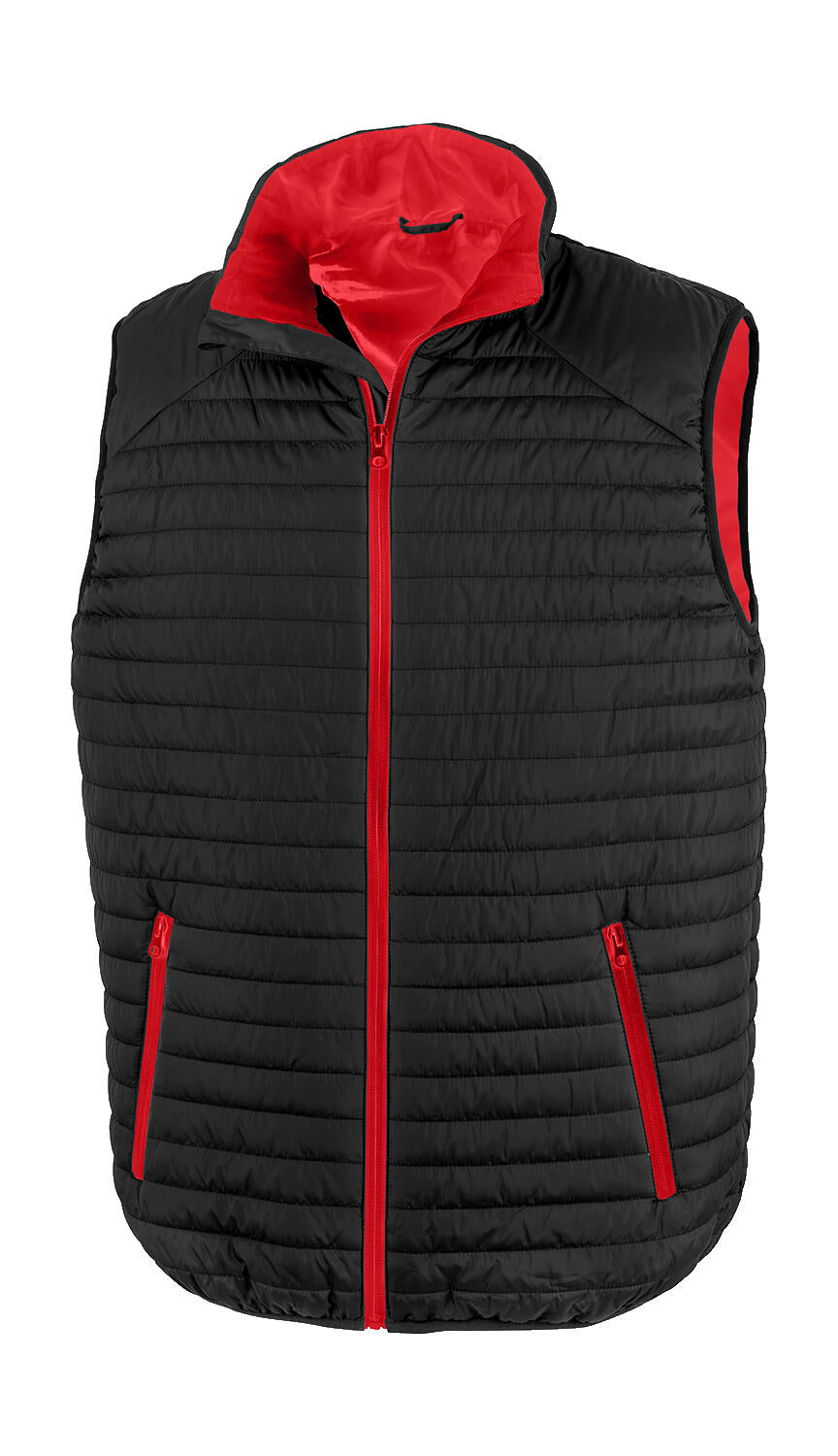 Thermoquilt Gilet in Farbe Black/Red