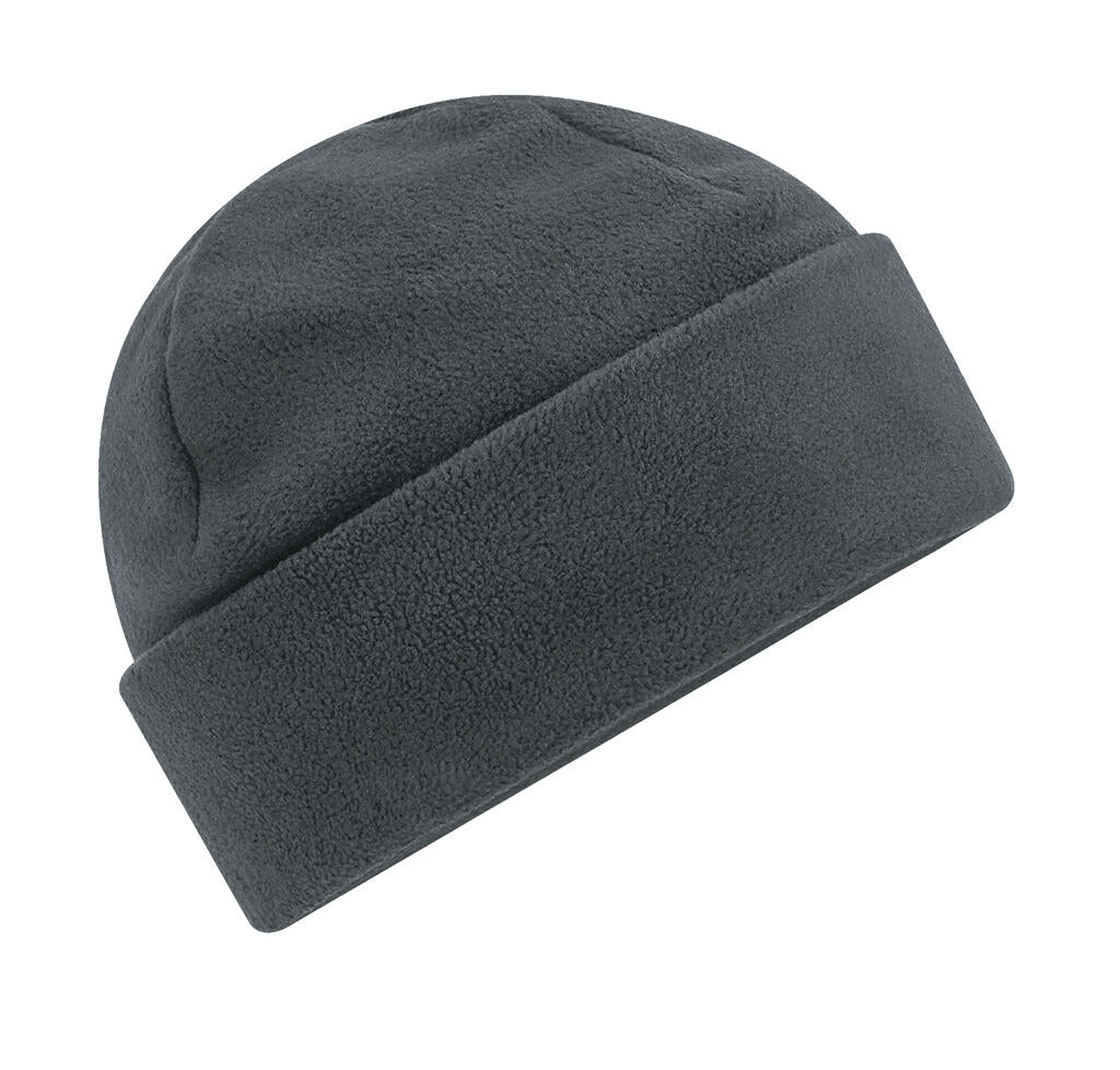 Recycled Fleece Cuffed Beanie in Farbe Steel Grey