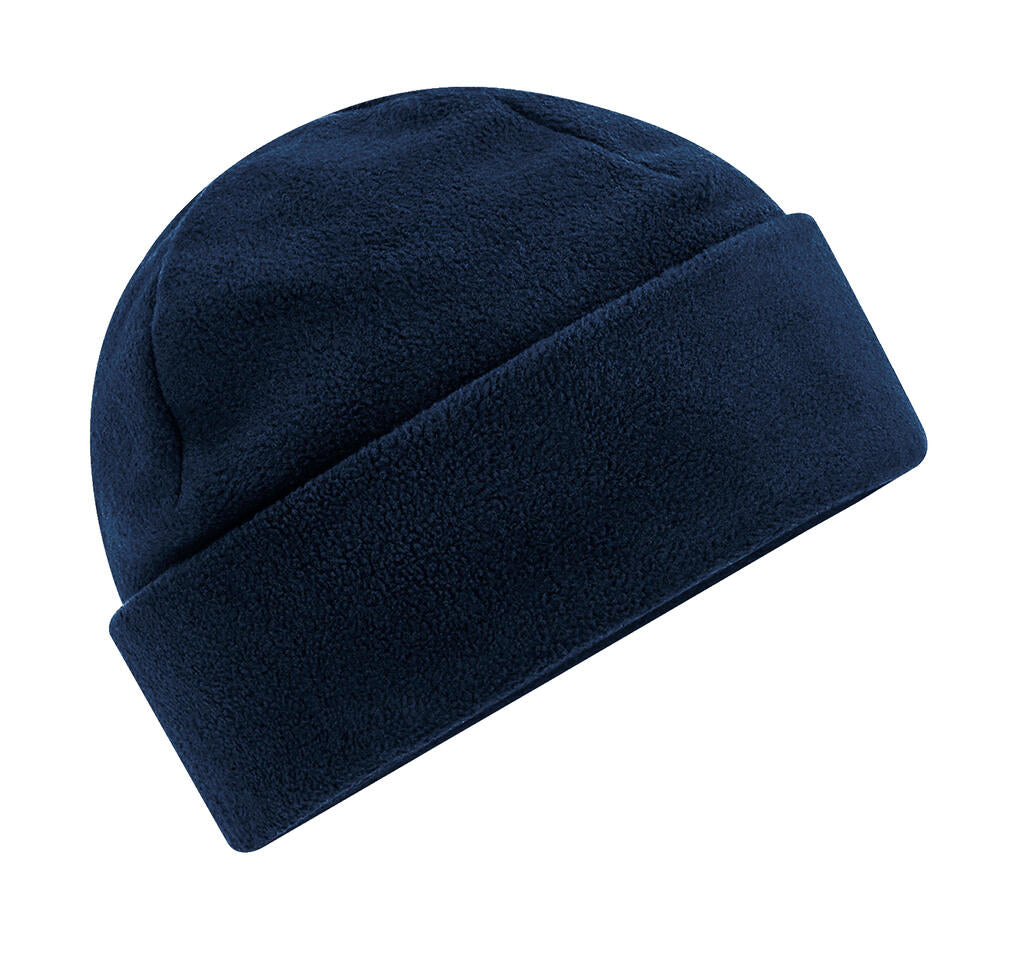 Recycled Fleece Cuffed Beanie in Farbe French Navy