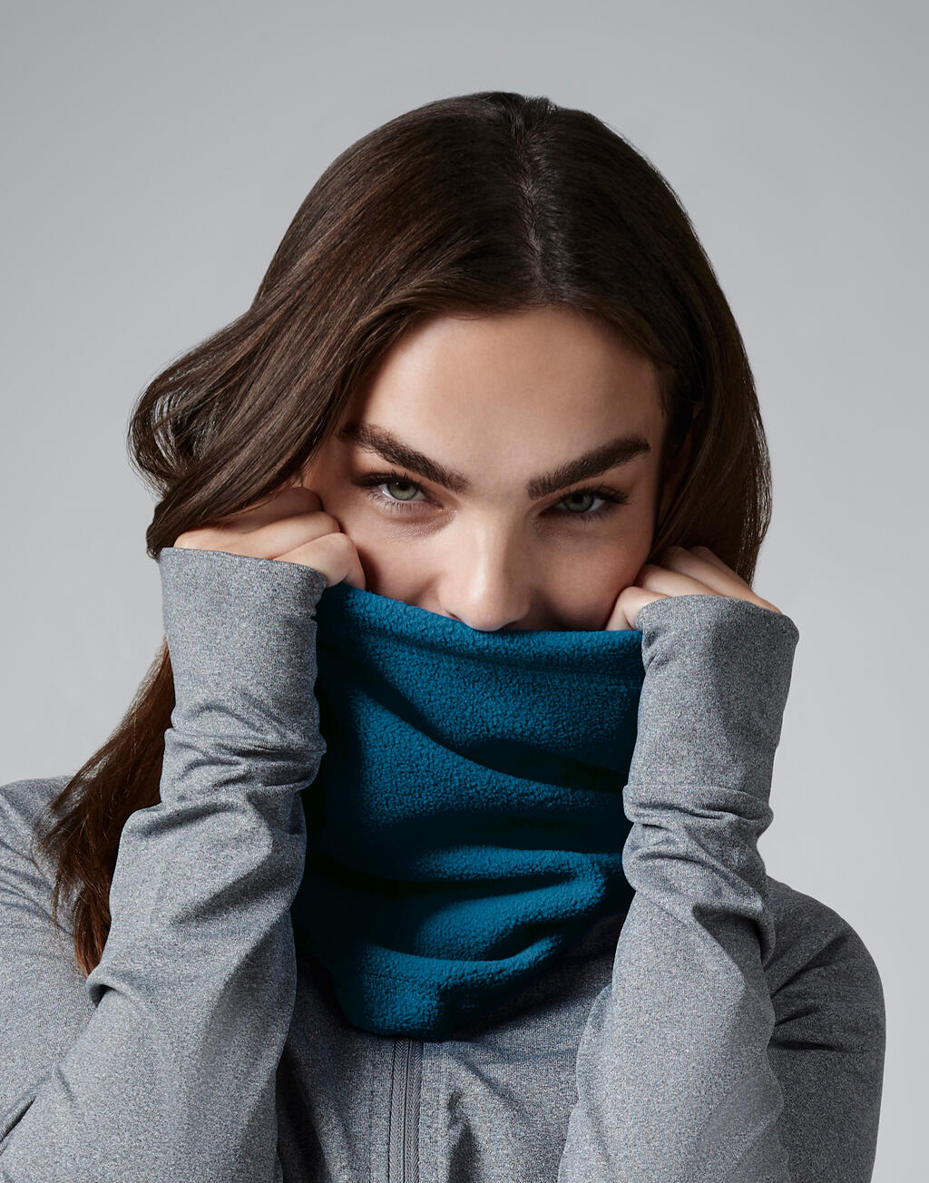 Recycled Fleece Snood in Farbe Black
