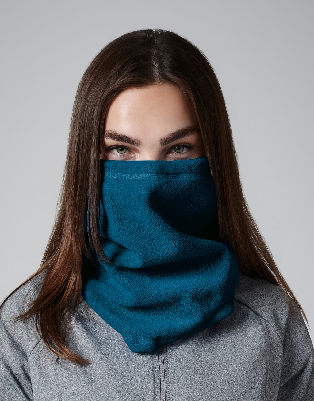 Recycled Fleece Snood in Farbe Black