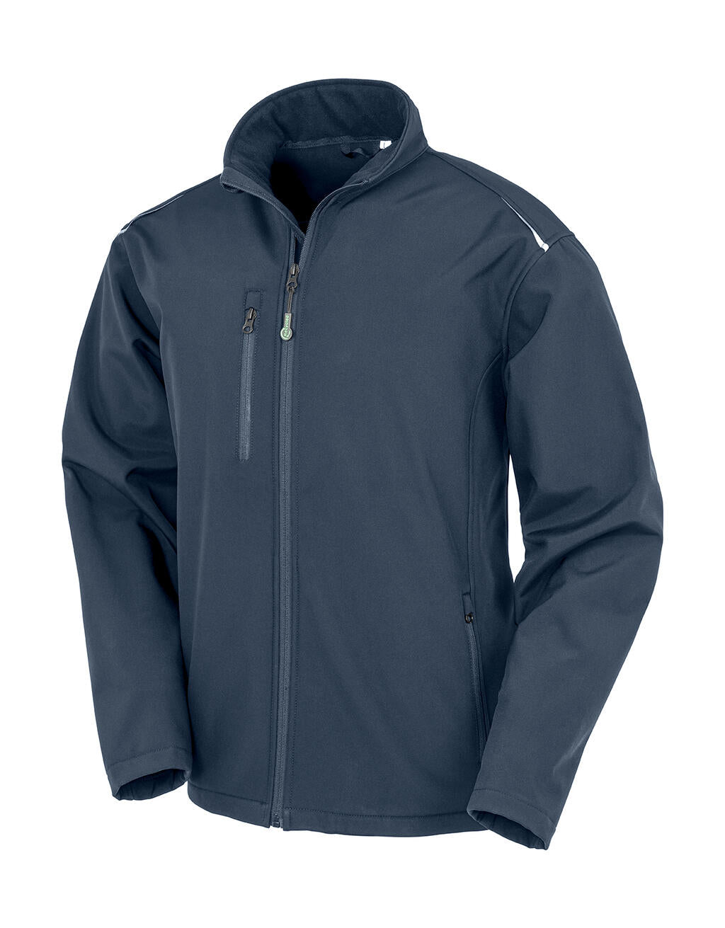 Recycled 3-Layer Printable Softshell Jacket in Farbe Navy