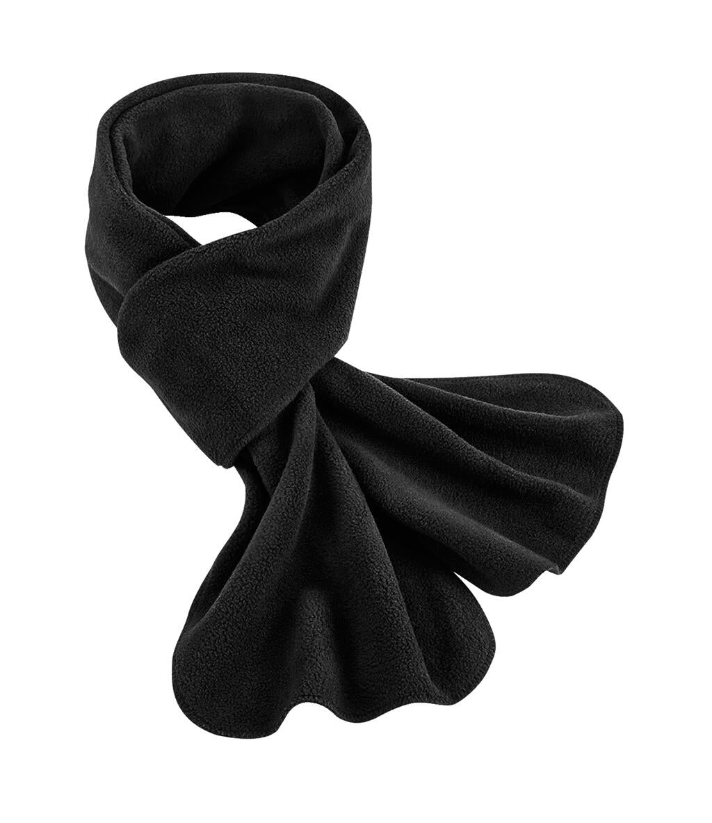 Recycled Fleece Scarf in Farbe Black