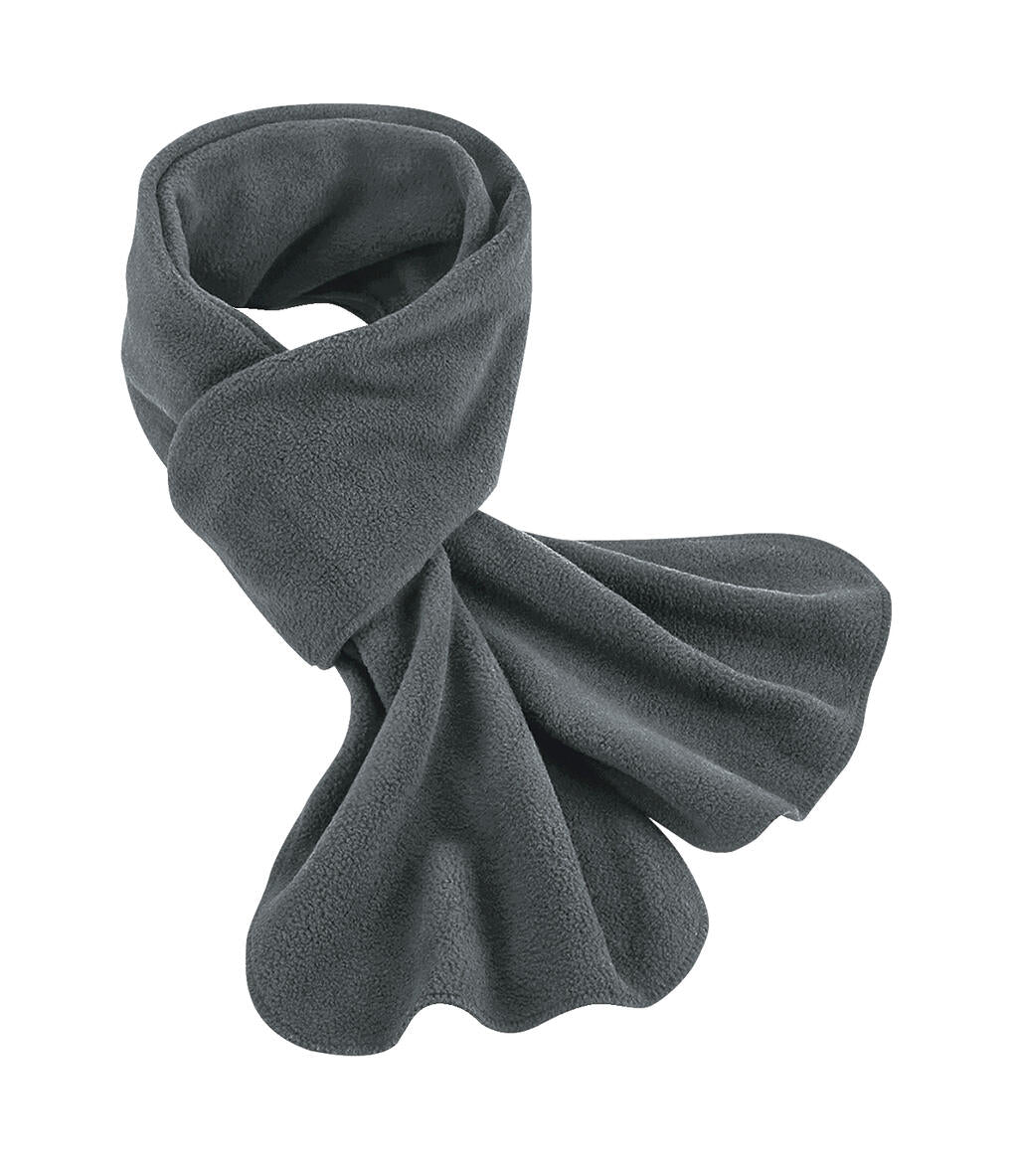 Recycled Fleece Scarf in Farbe Steel Grey