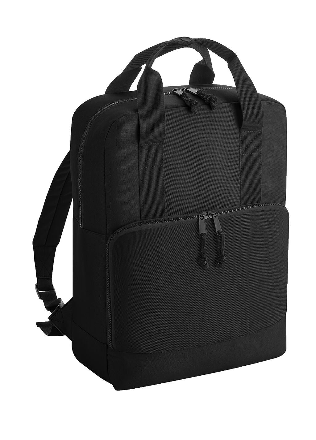 Recycled Twin Handle Cooler Backpack in Farbe Black