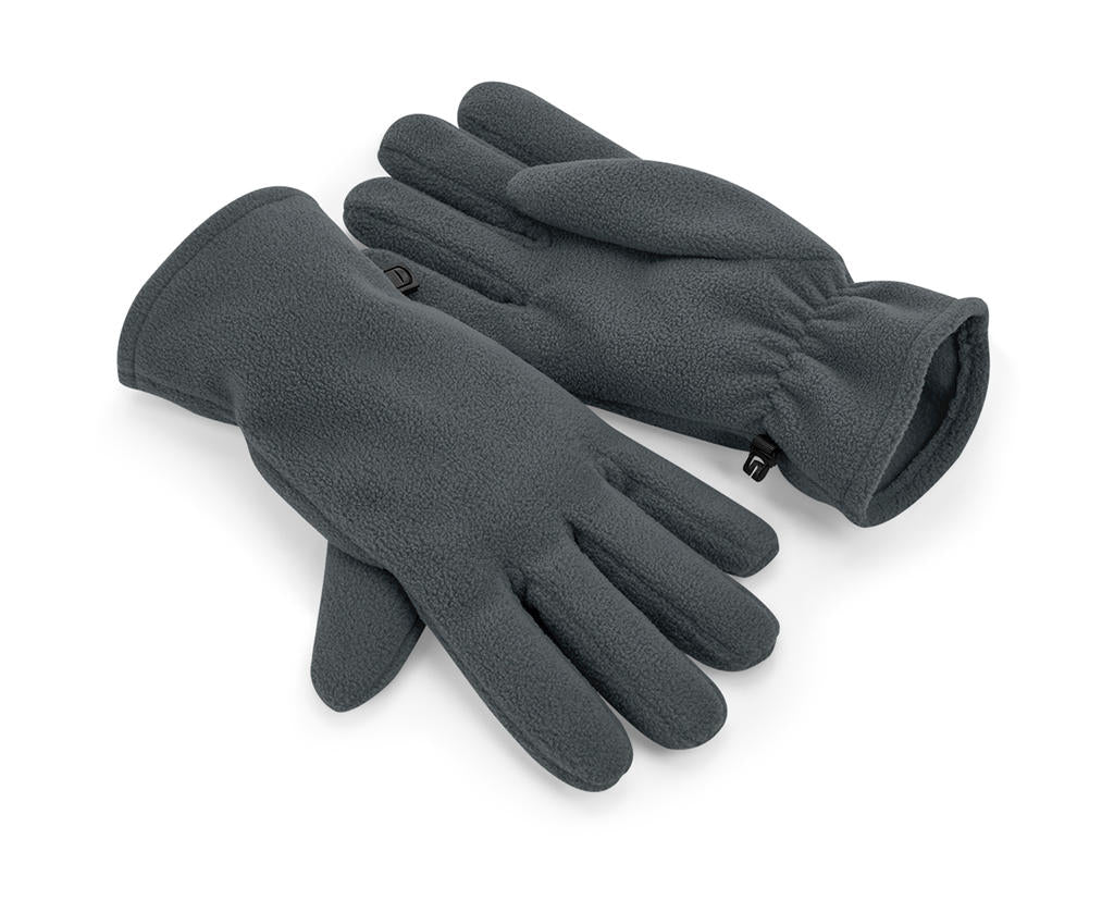 Recycled Fleece Gloves in Farbe Steel Grey