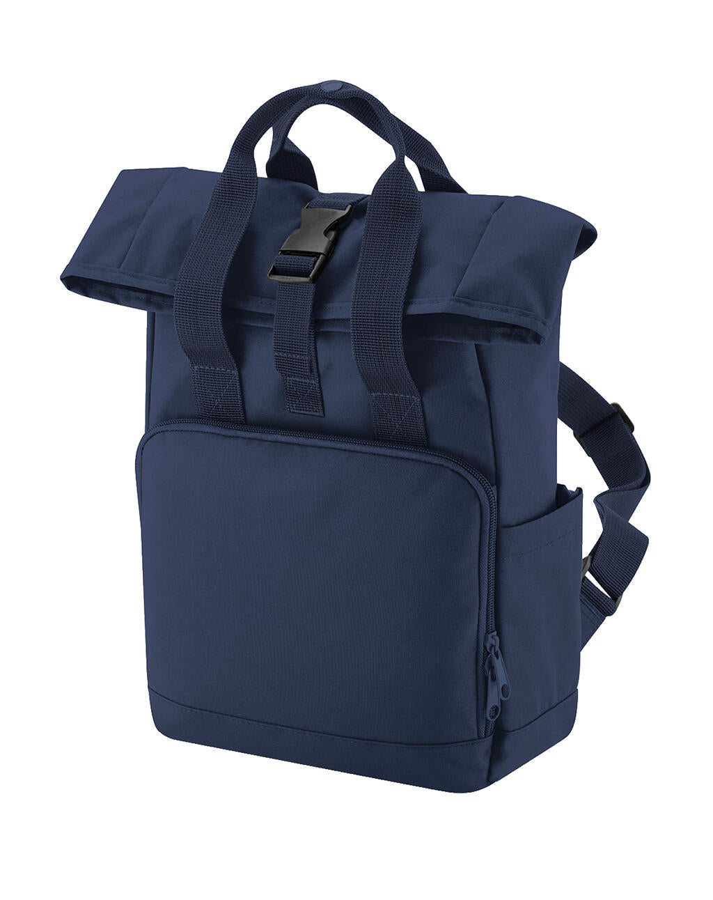 Recycled Mini Twin Handle Roll-Top Backpack in Farbe Navy Dusk