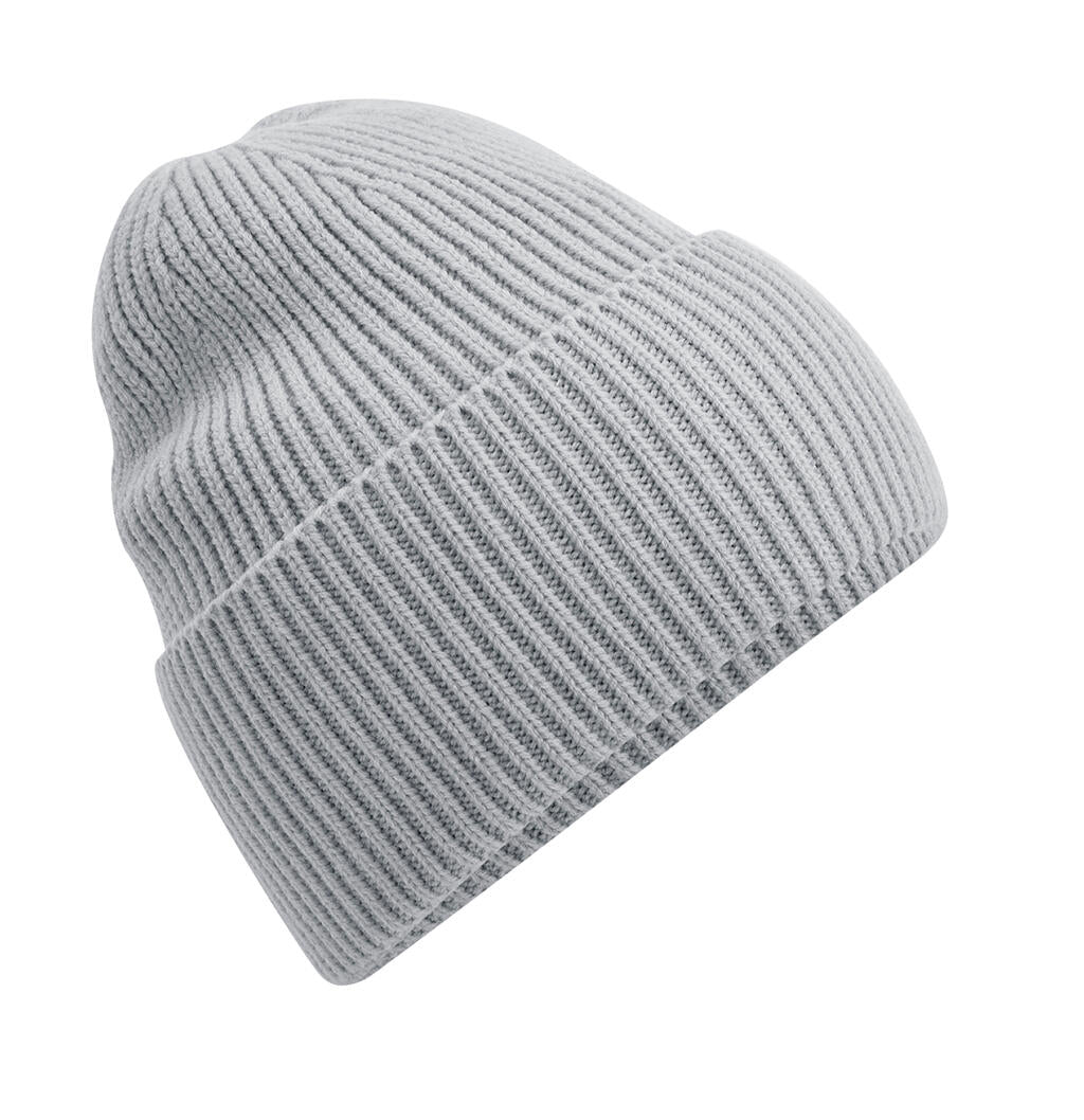 Oversized Cuffed Beanie in Farbe Light Grey