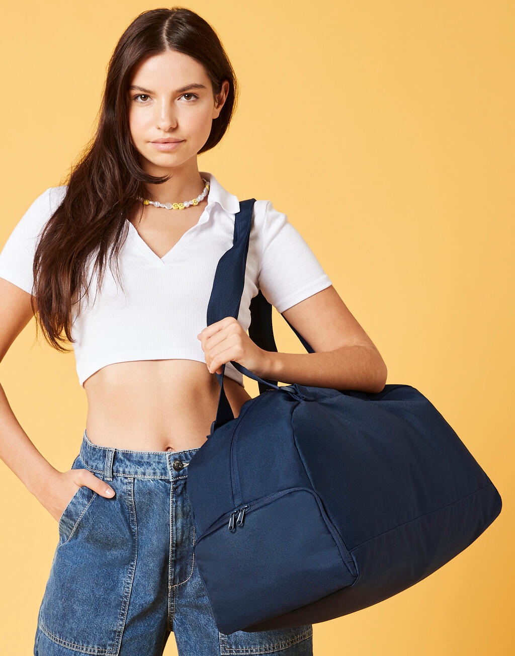 Recycled Essentials Holdall in Farbe Black