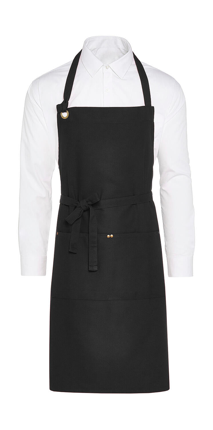 PROVENCE - Eyelet Bib Apron with Pocket - ShirtStore