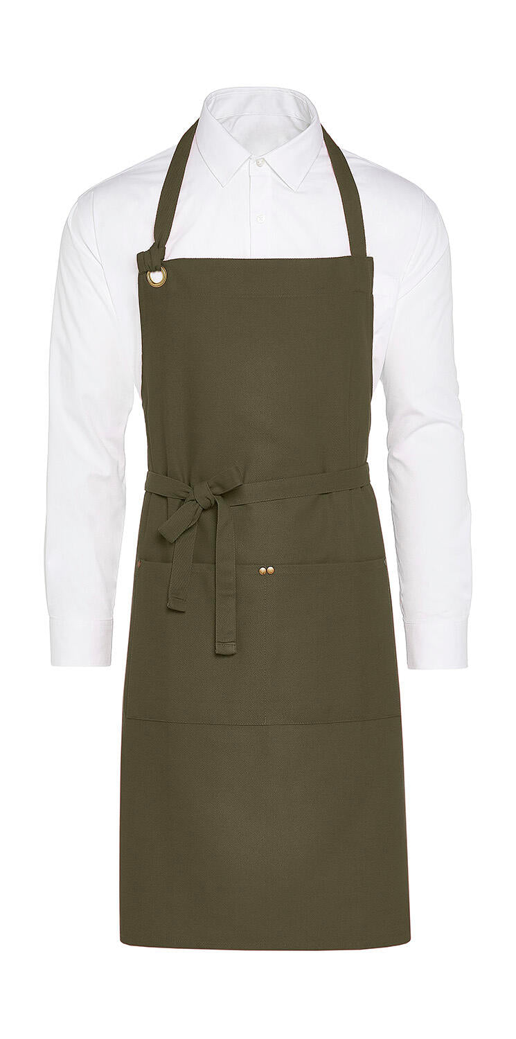 PROVENCE - Eyelet Bib Apron with Pocket - ShirtStore