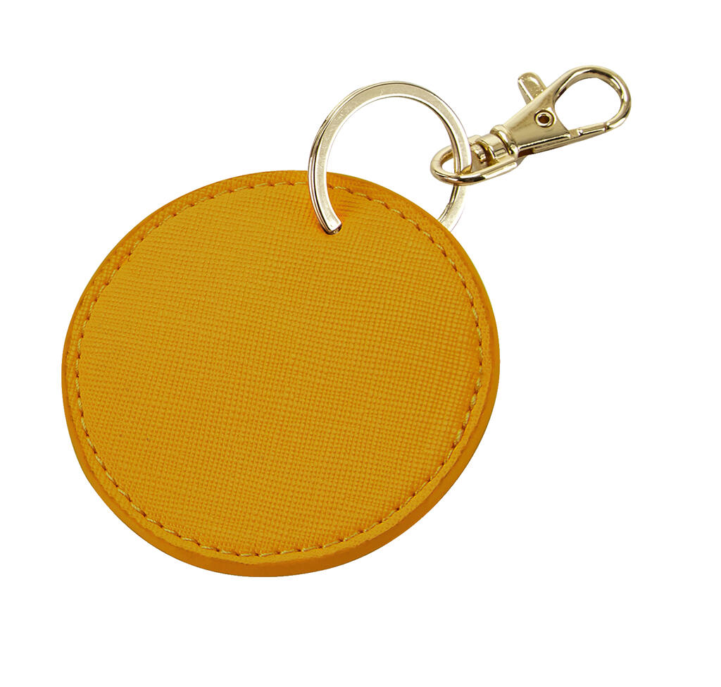 Boutique Circular Key Clip in Farbe Mustard
