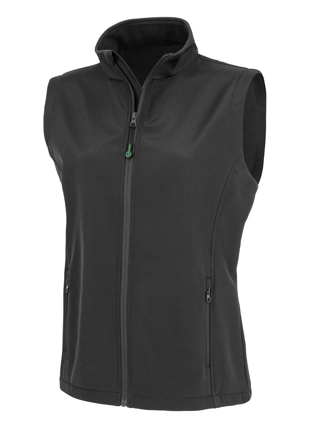 Women's Recycled 2-Layer Printable Softshell B/W in Farbe Black