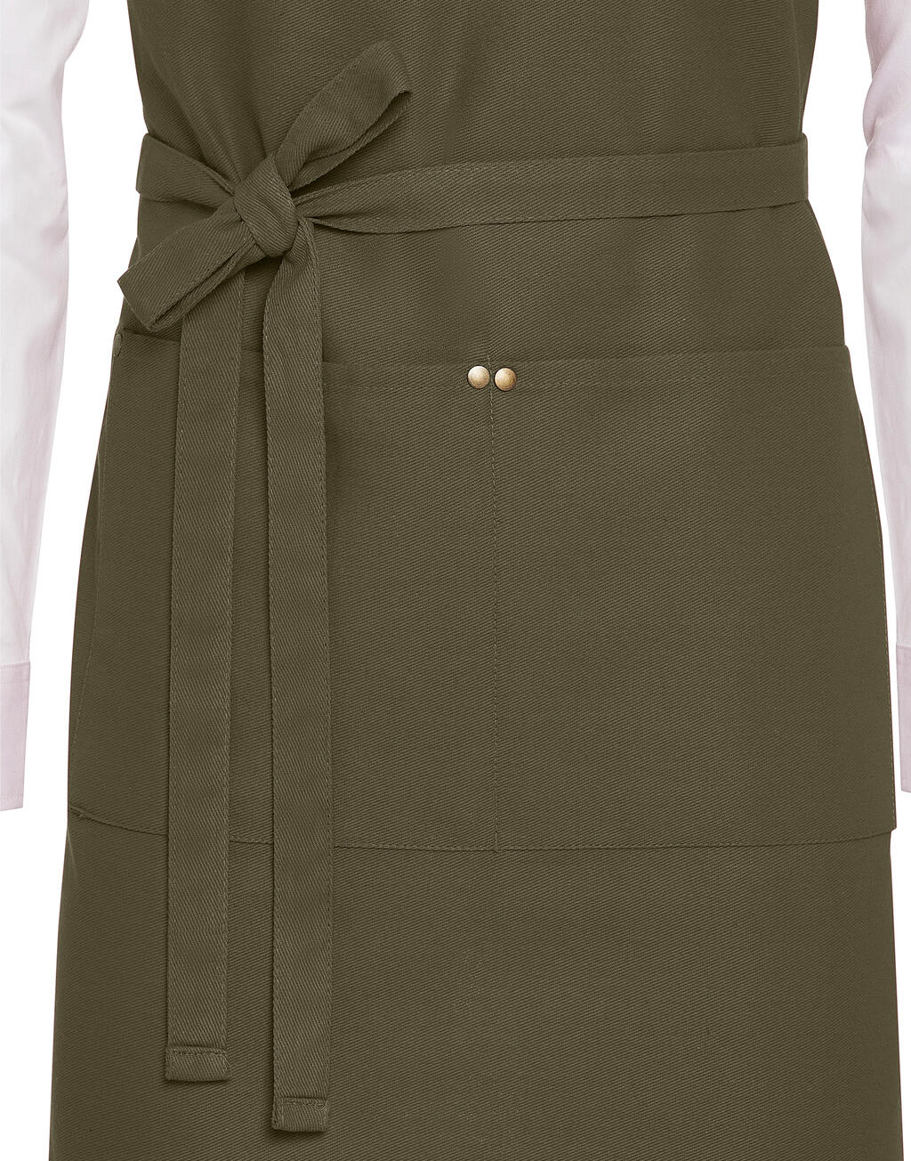 PROVENCE - Crossover Eyelets Bib Apron with Pocket - ShirtStore