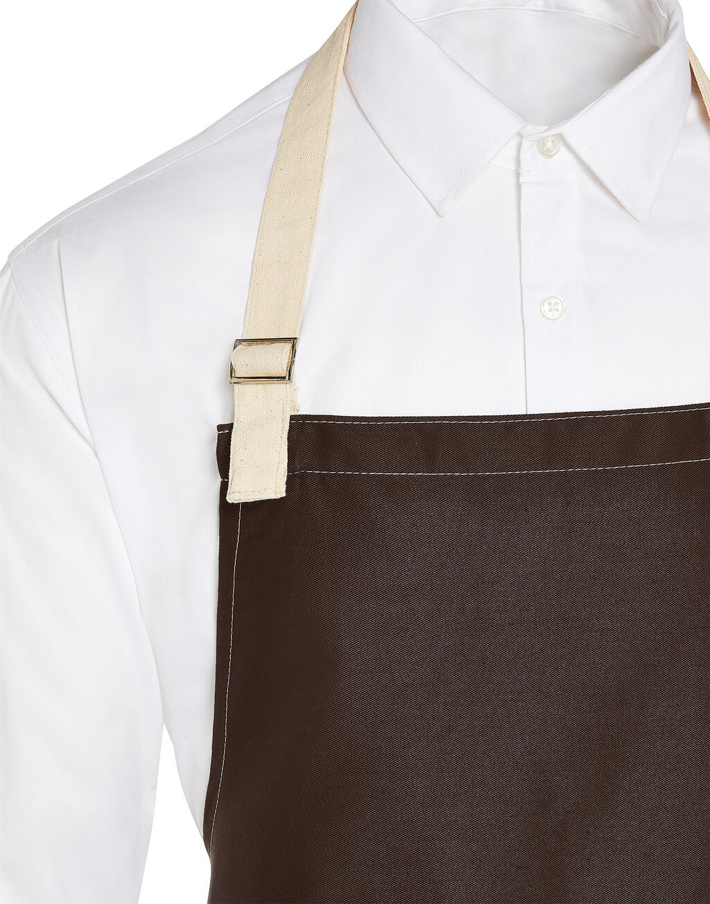 SANTORINI - Contrasted Bib Apron with Pocket - ShirtStore