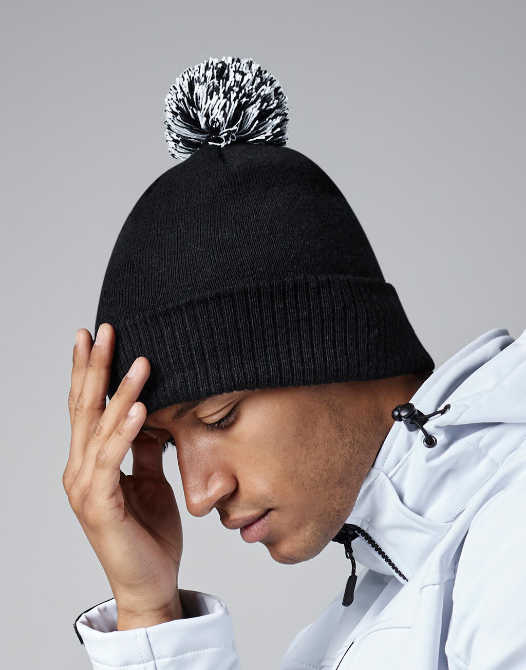 Recycled Snowstar® Beanie in Farbe Black/White