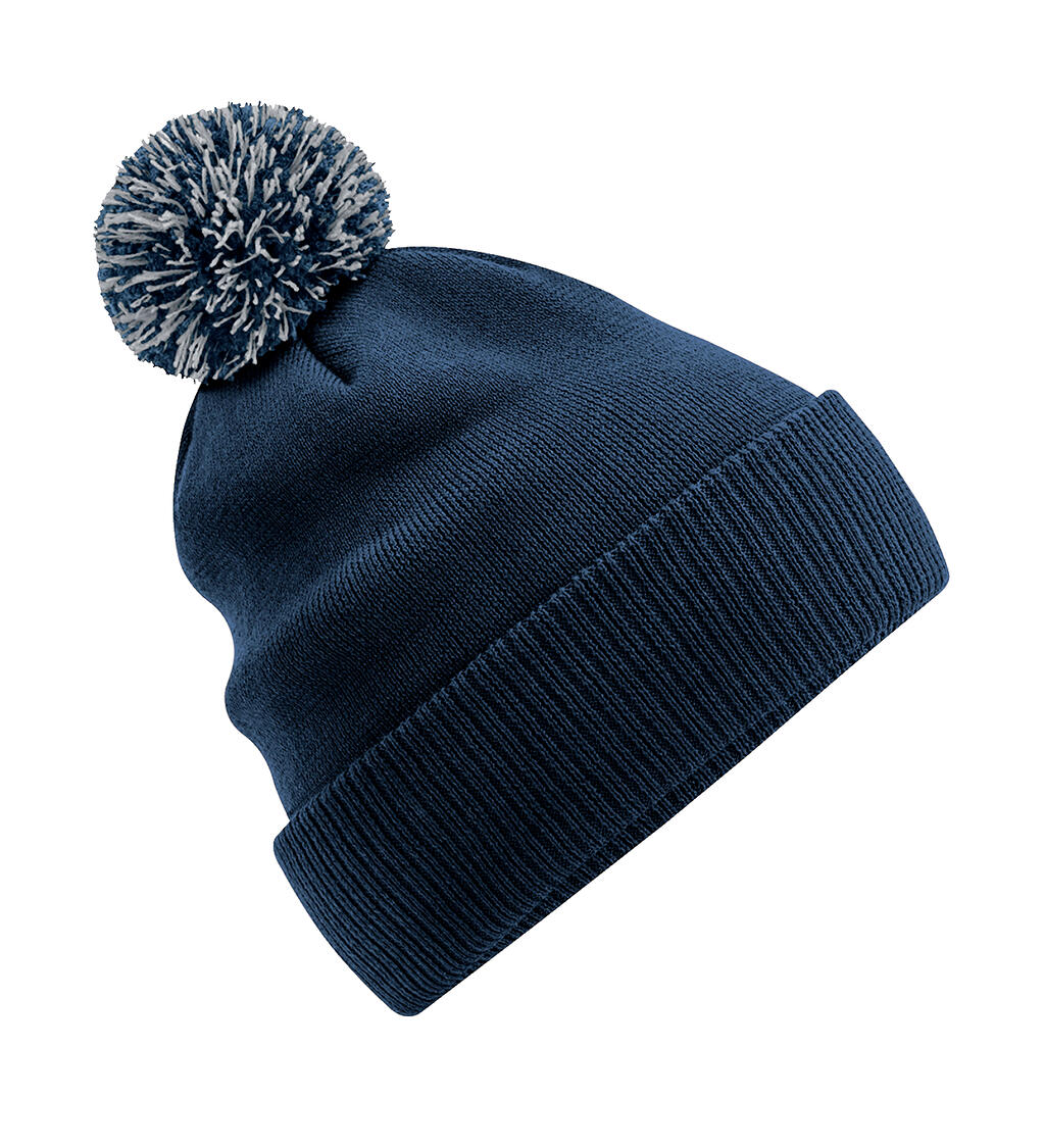 Recycled Snowstar® Beanie in Farbe French Navy/Light Grey