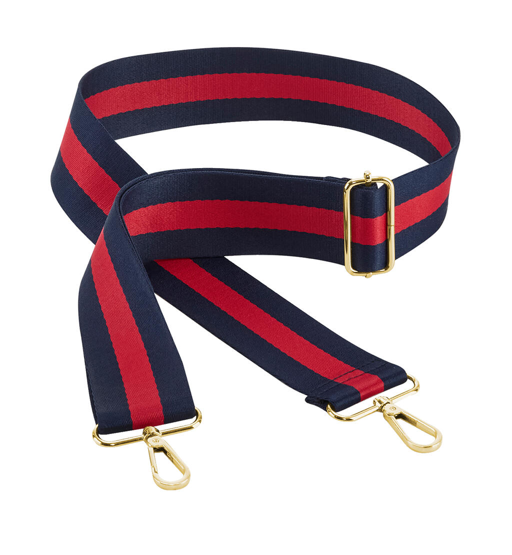 Boutique Adjustable Bag Strap in Farbe Navy/Red