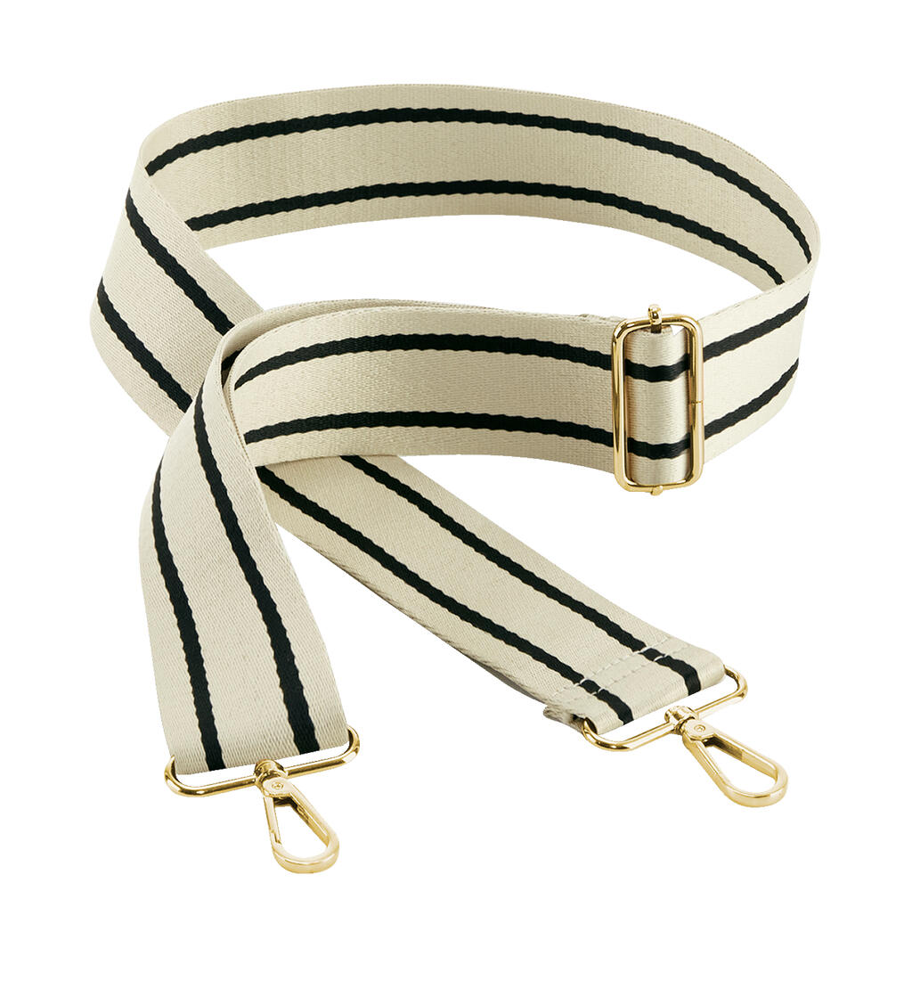 Boutique Adjustable Bag Strap in Farbe Oyster/Black