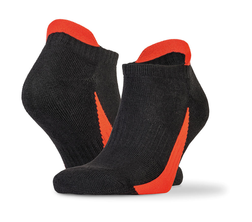 3-Pack Sneaker Socks in Farbe Black/Red
