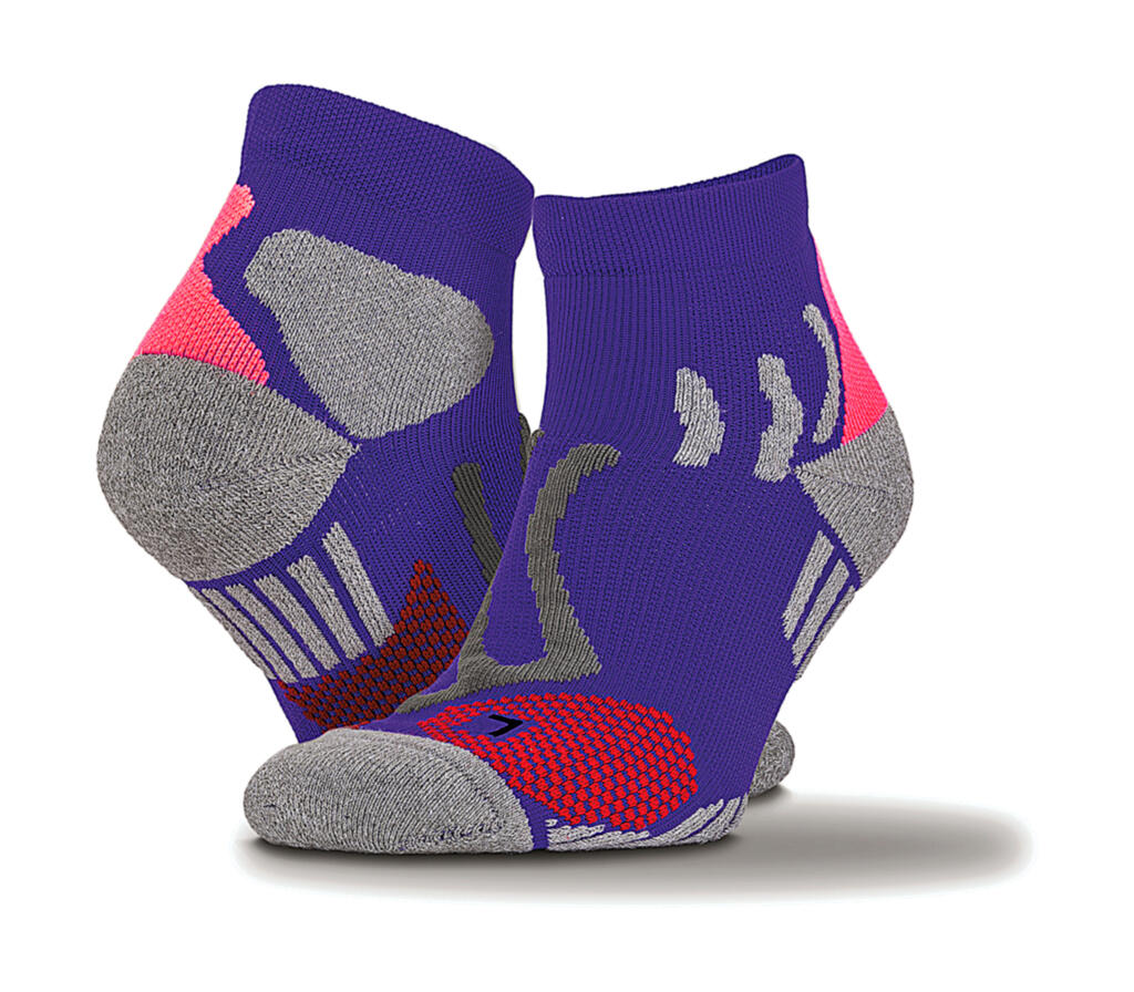 Technical Compression Sports Socks in Farbe Purple