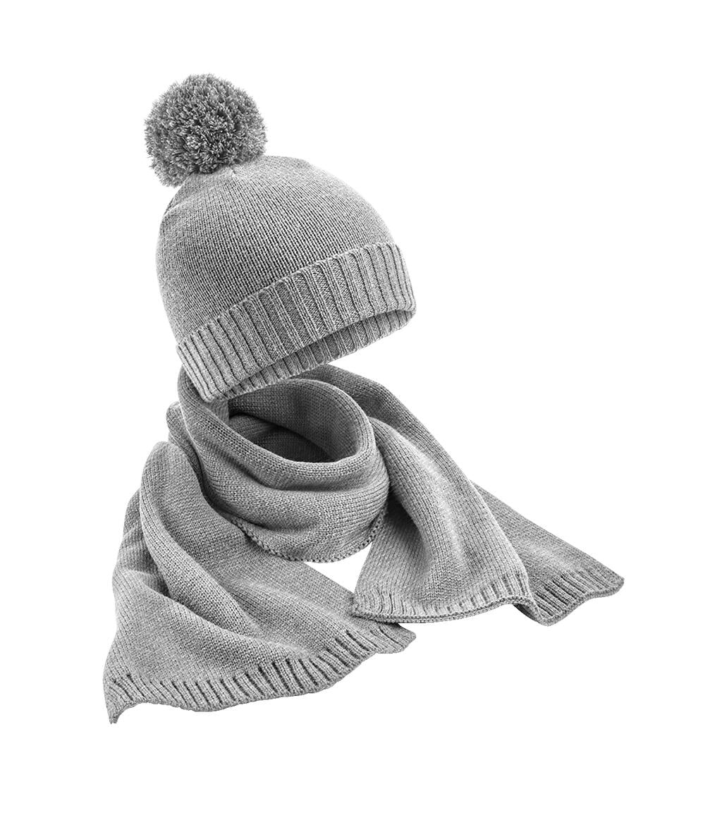 Knitted Scarf and Beanie Gift Set - ShirtStore