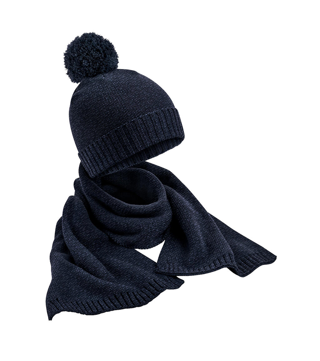 Knitted Scarf and Beanie Gift Set - ShirtStore