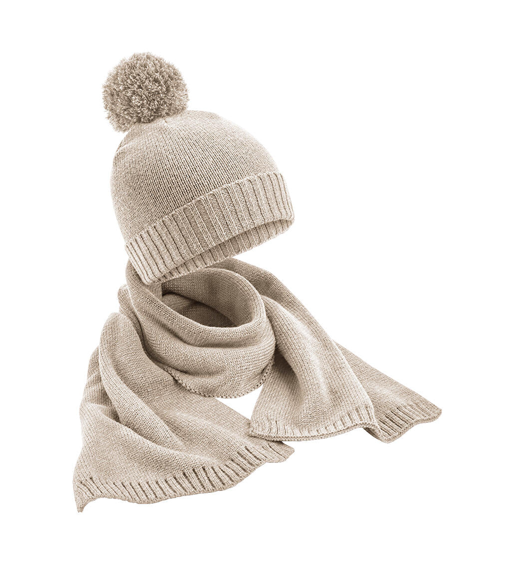 Knitted Scarf and Beanie Gift Set - ShirtStore