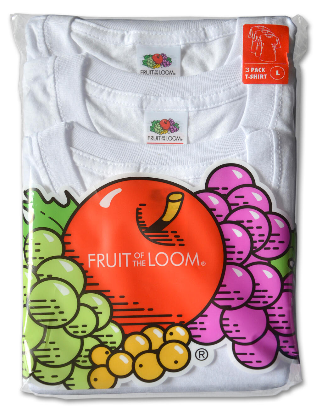 Fruit Underwear T 3 Pack in Farbe White
