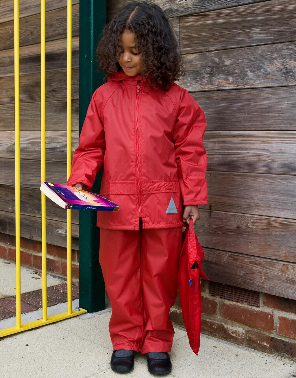 Junior Waterproof Jacket/Trouser Set in Farbe Navy