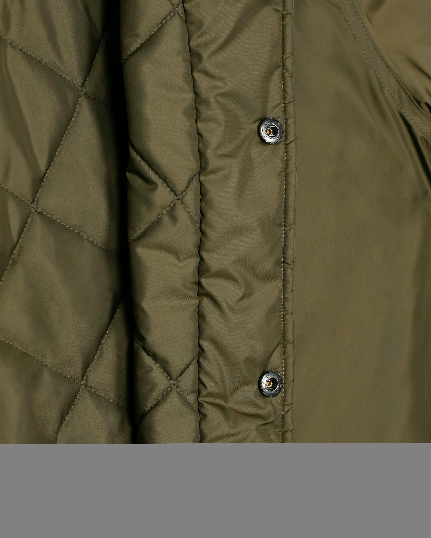 Padded Parker in Farbe British Khaki