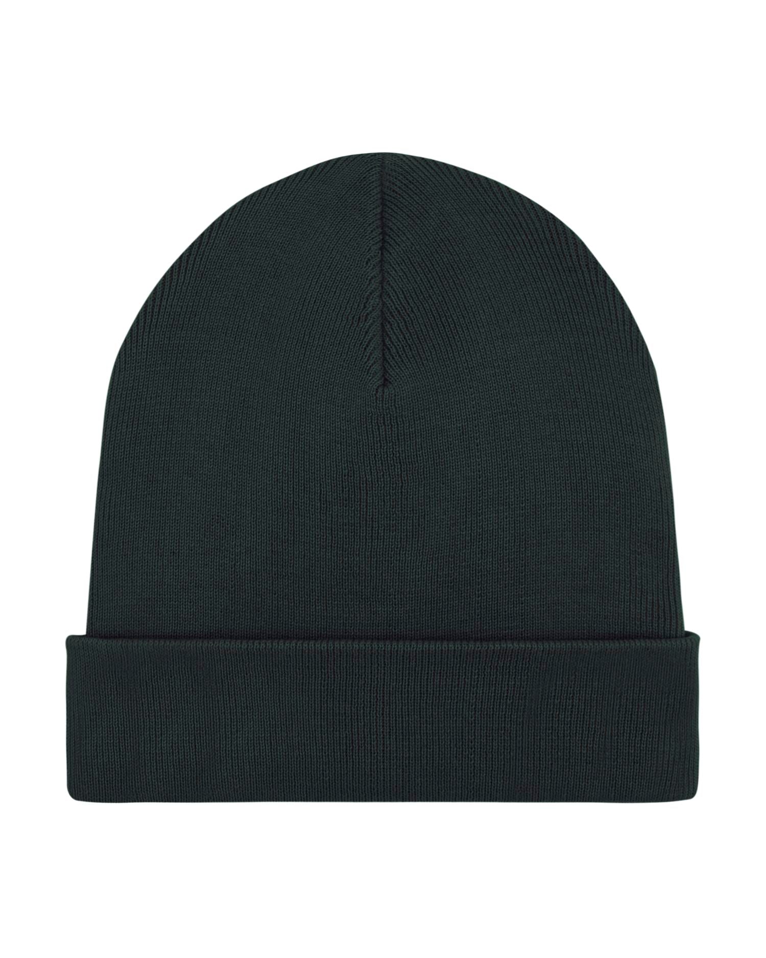 Rib Beanie in Farbe Black