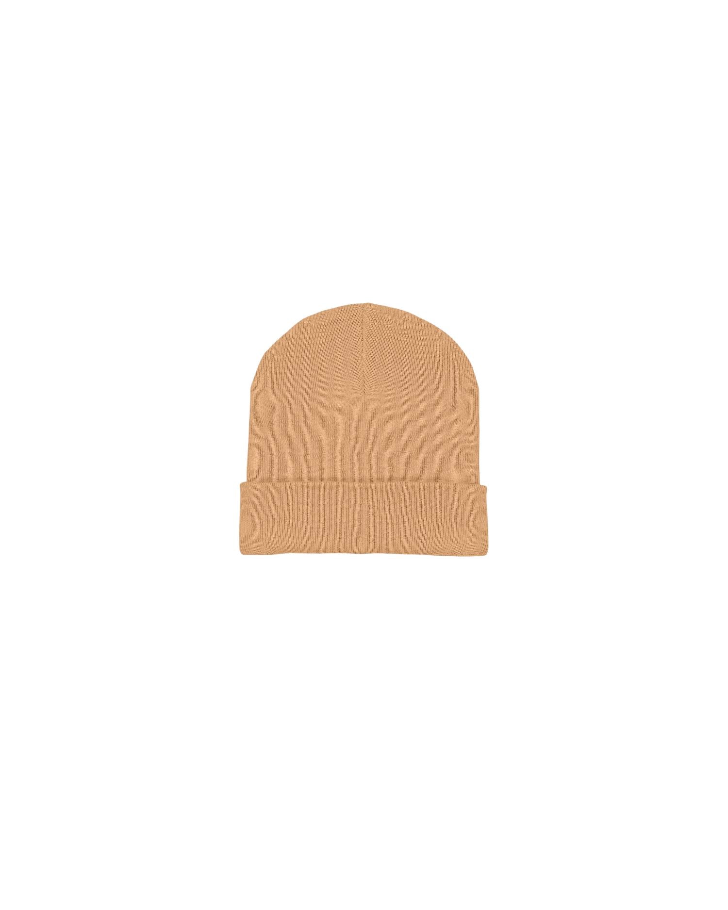 Rib Beanie in Farbe Latte
