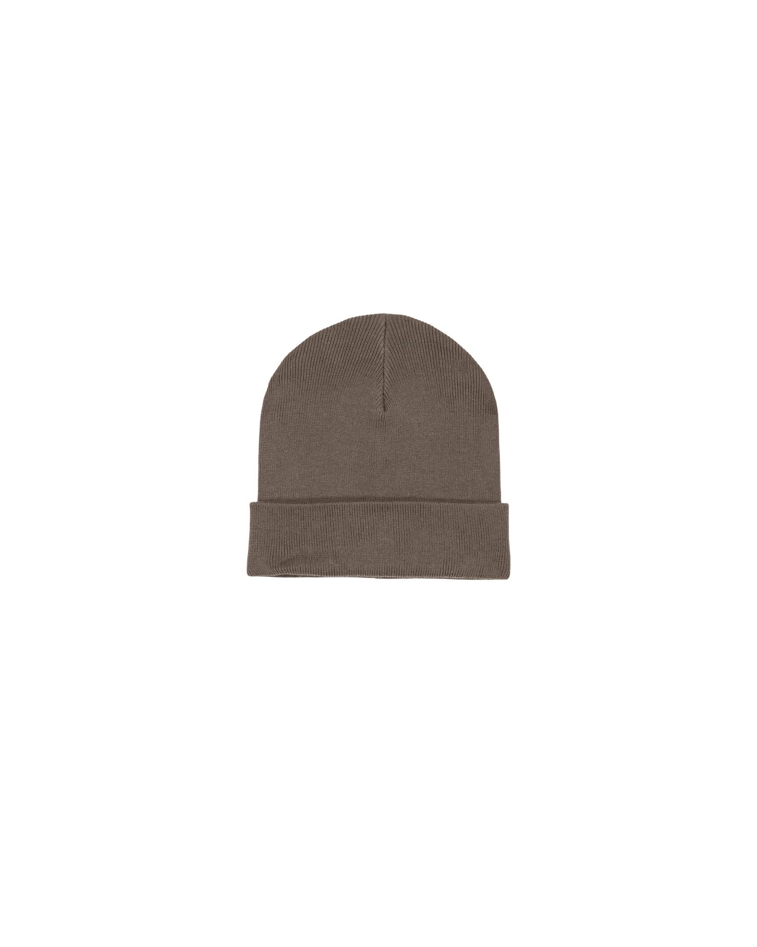 Rib Beanie in Farbe Mocha