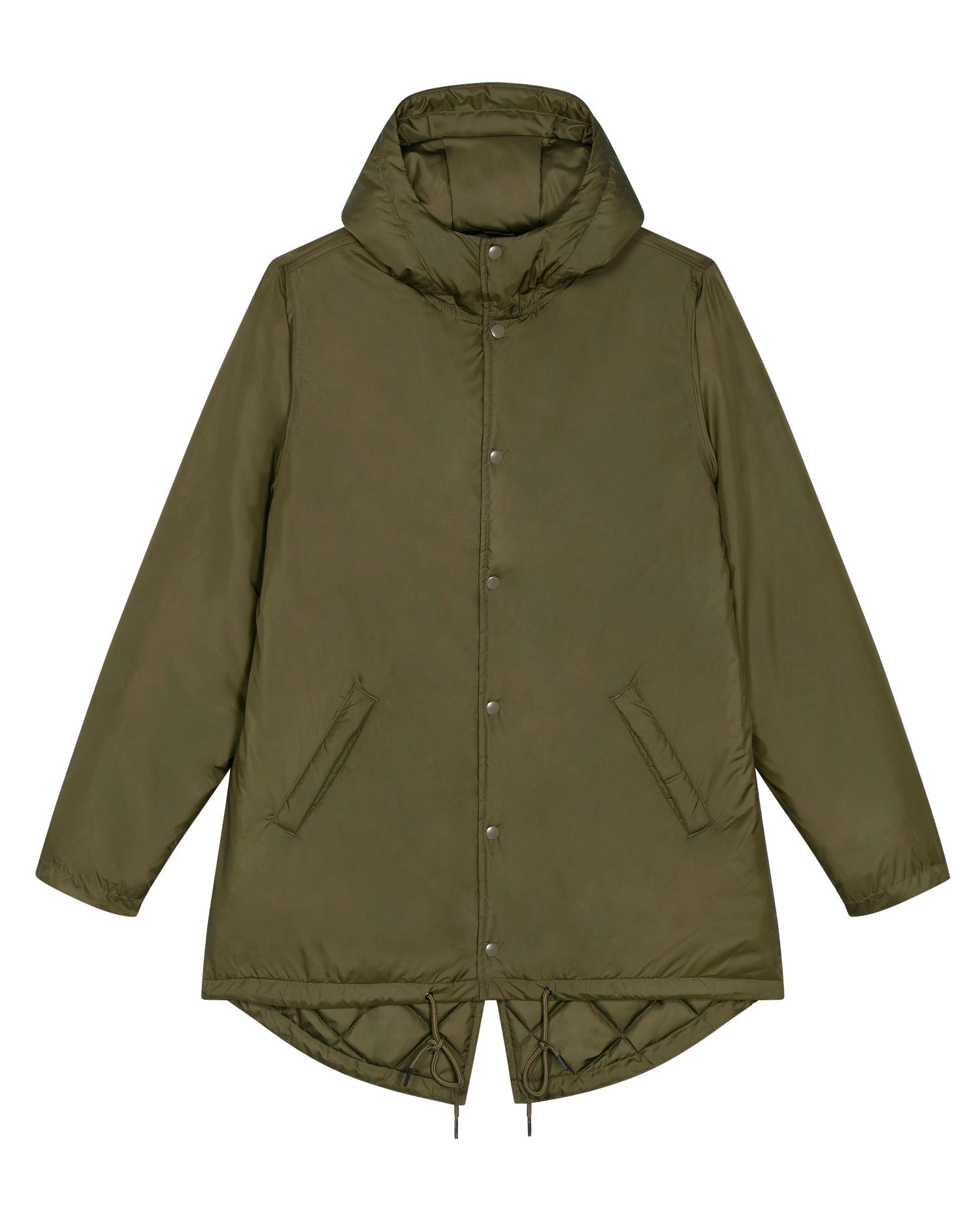 Padded Parker in Farbe British Khaki