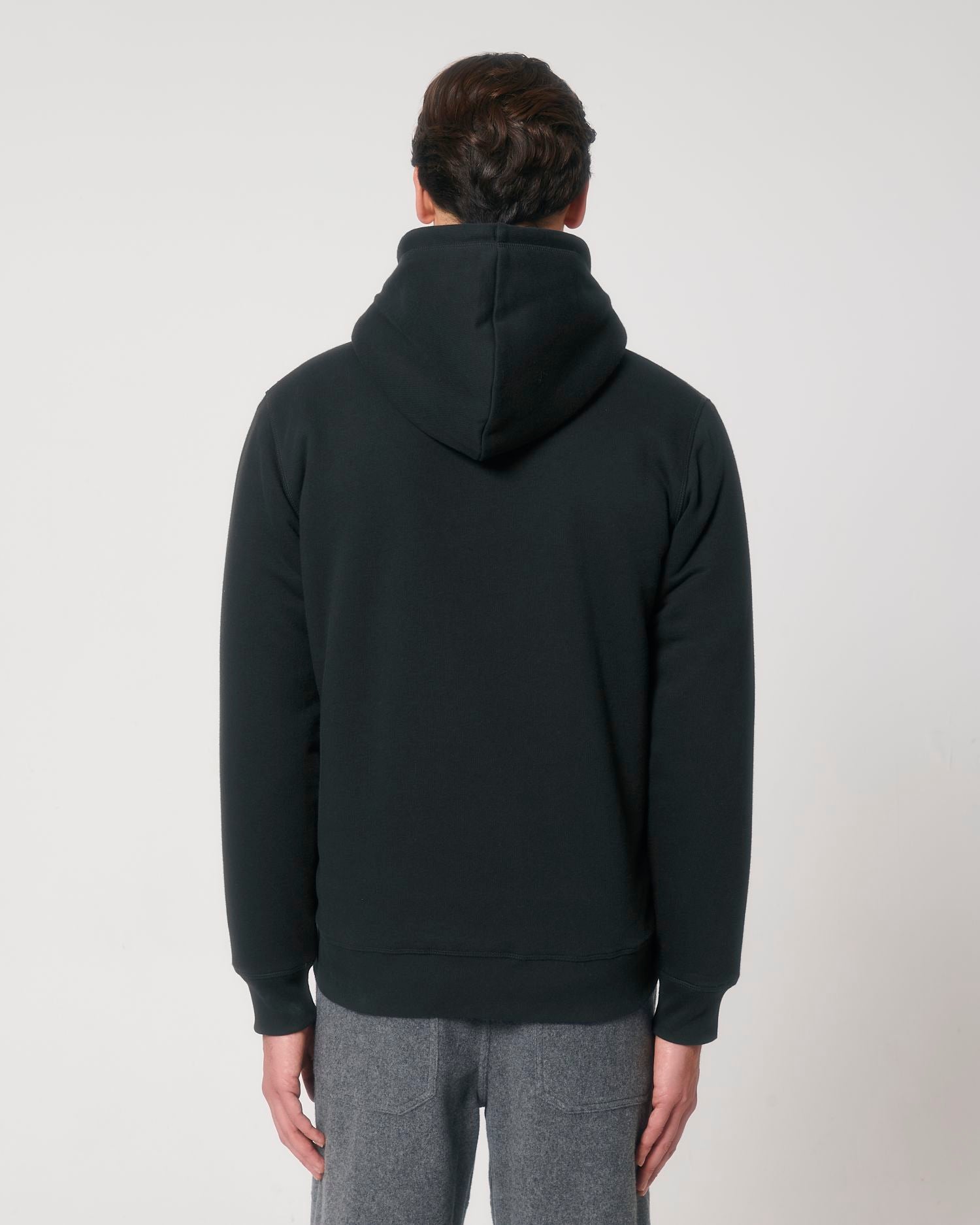 Zip-thru sweatshirts Hygger Sherpa in Farbe Black
