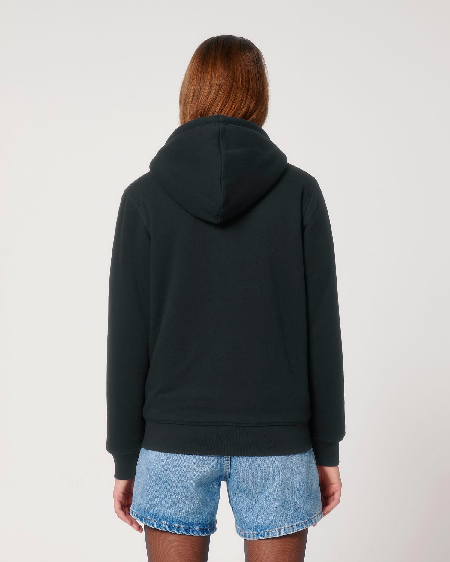 Zip-thru sweatshirts Hygger Sherpa in Farbe Black