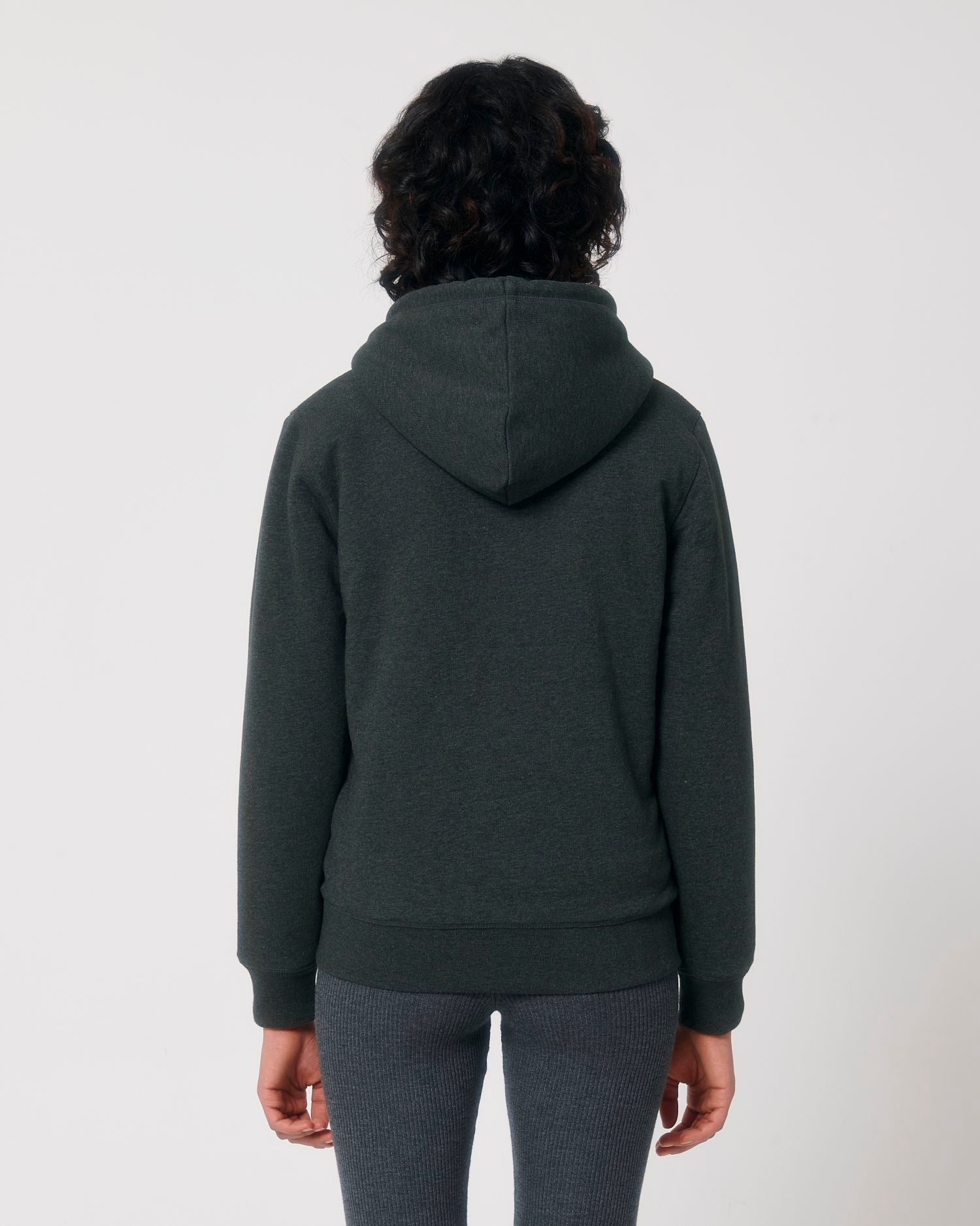 Zip-thru sweatshirts Hygger Sherpa in Farbe Dark Heather Grey