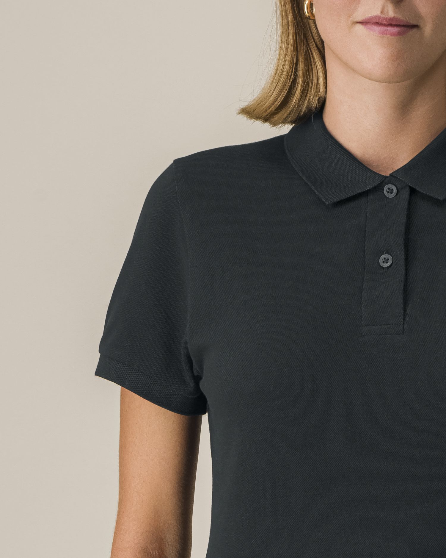 Poloshirt Stella Coaster in Farbe Black