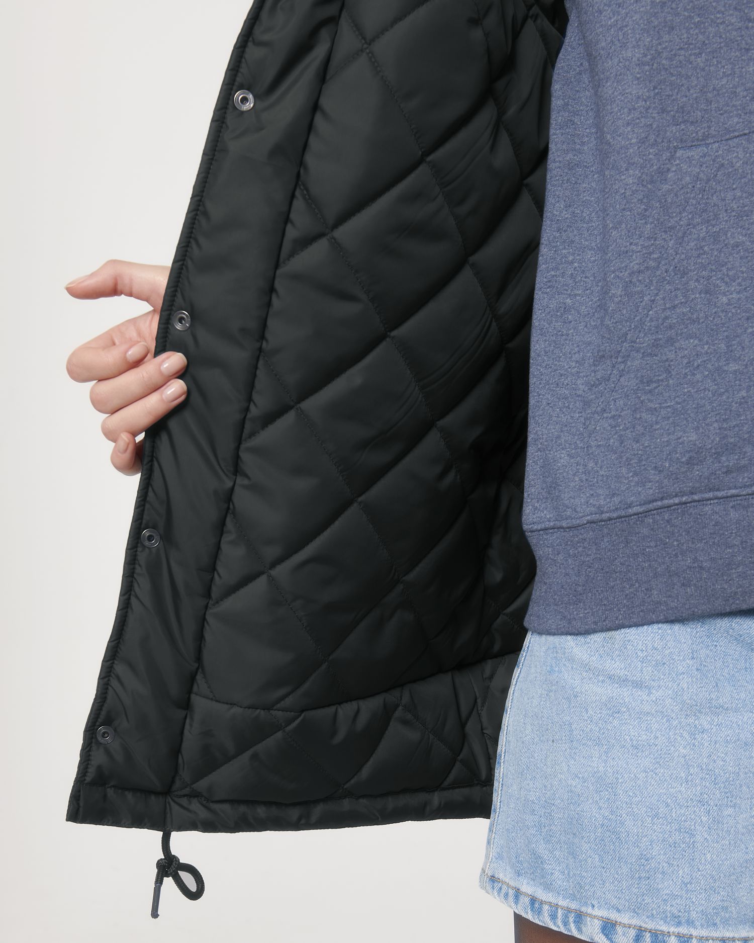 Padded Parker in Farbe Black