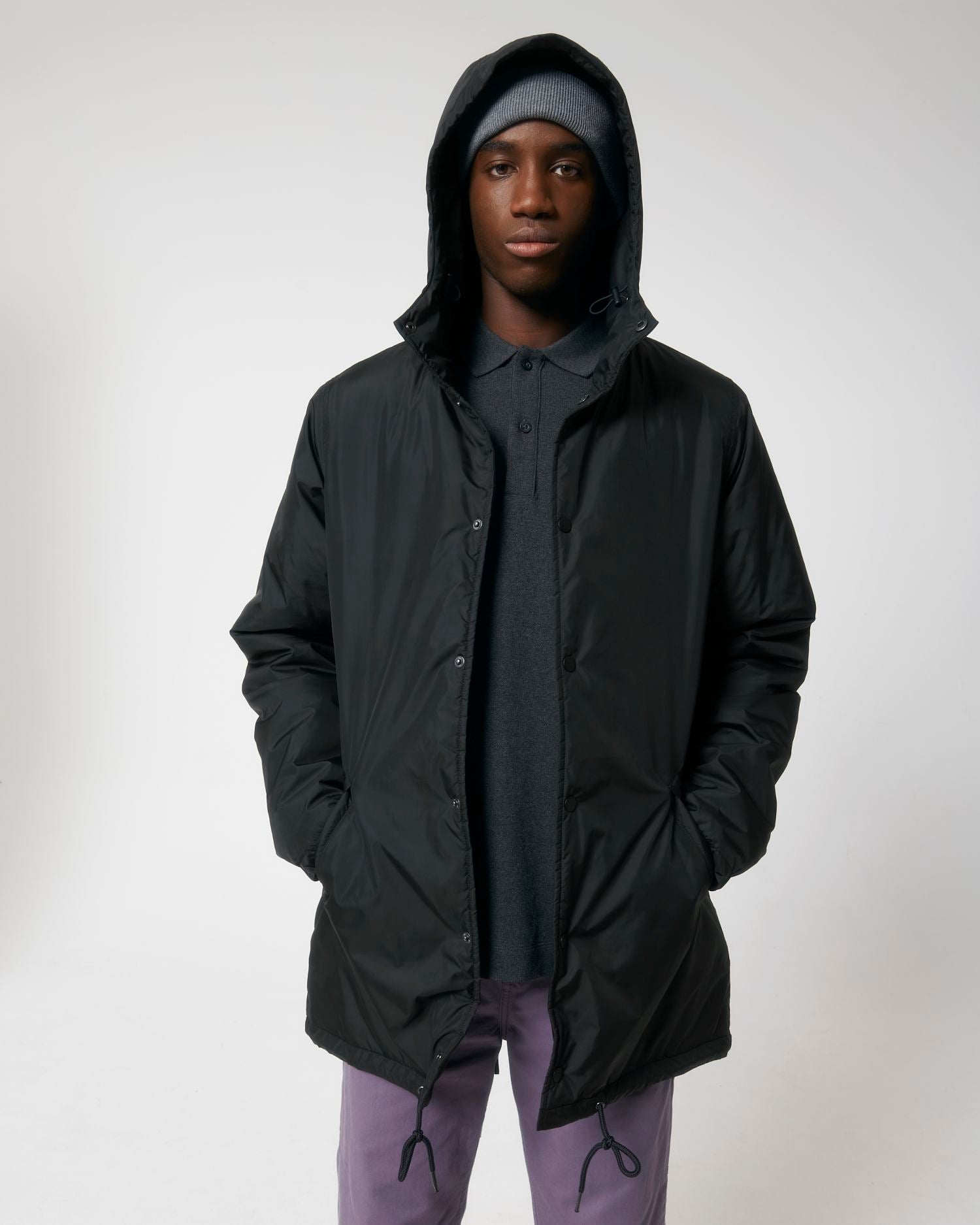 Padded Parker in Farbe Black