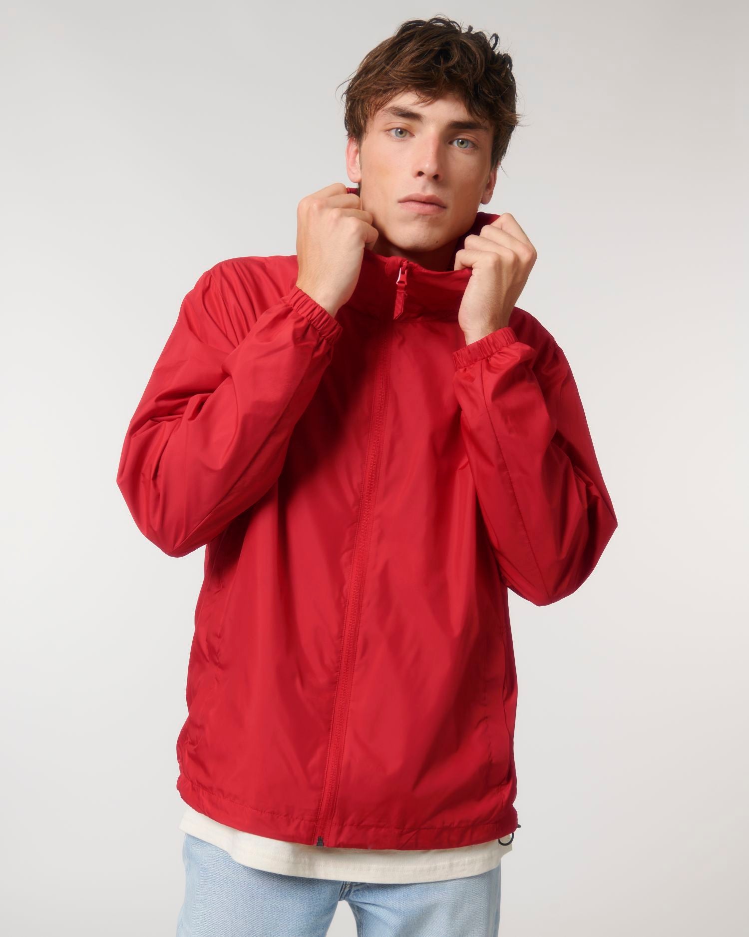 Non Padded Jacket Commuter in Farbe Red