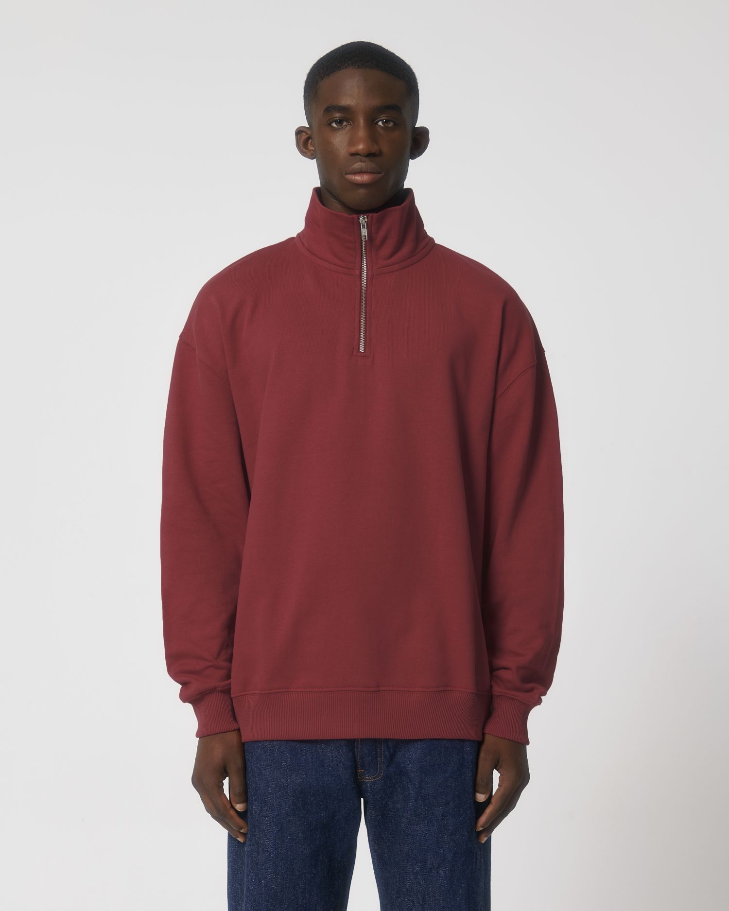 Crew neck sweatshirts Miller Dry in Farbe Red Earth