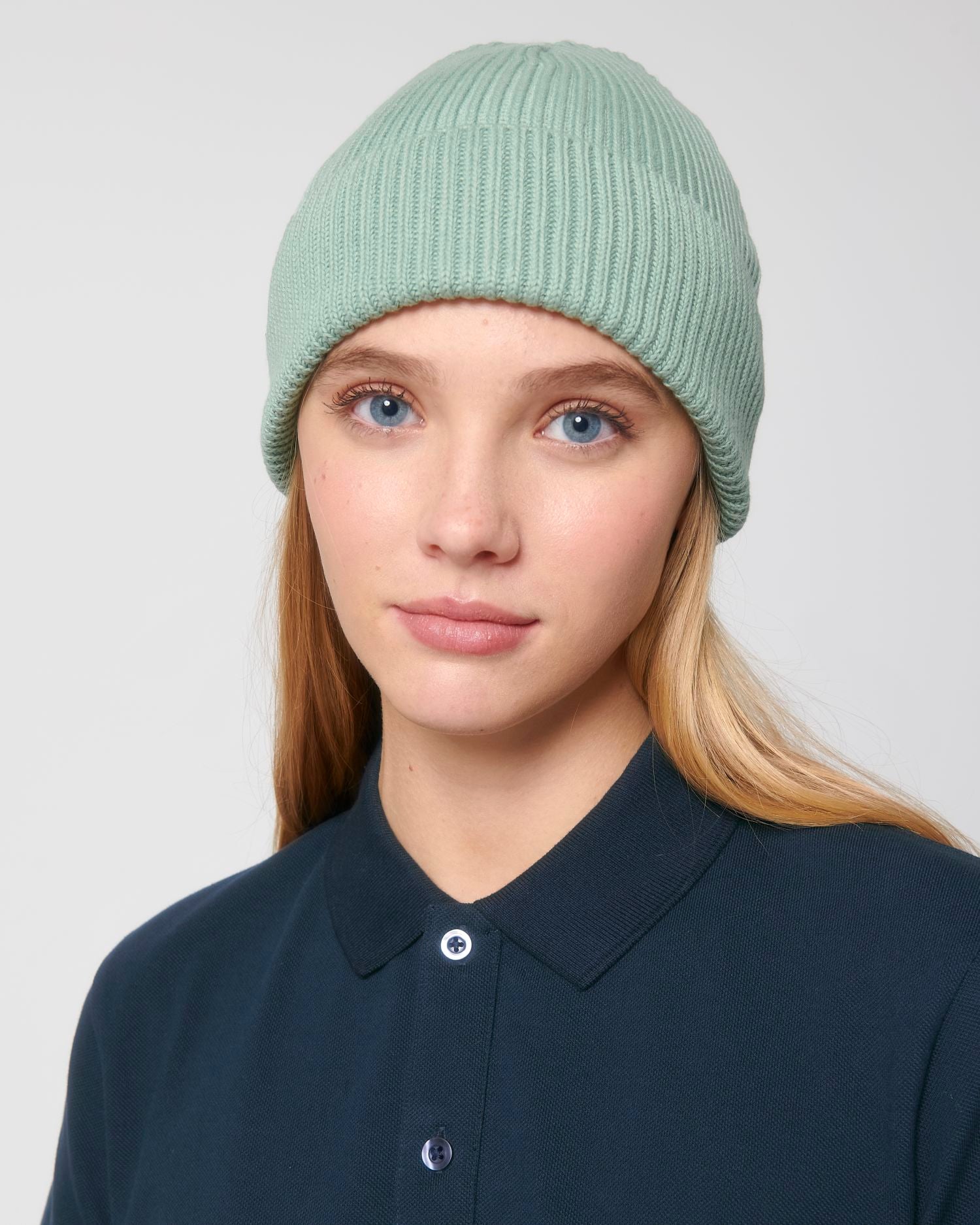 Beanie Fisherman Beanie in Farbe Aloe