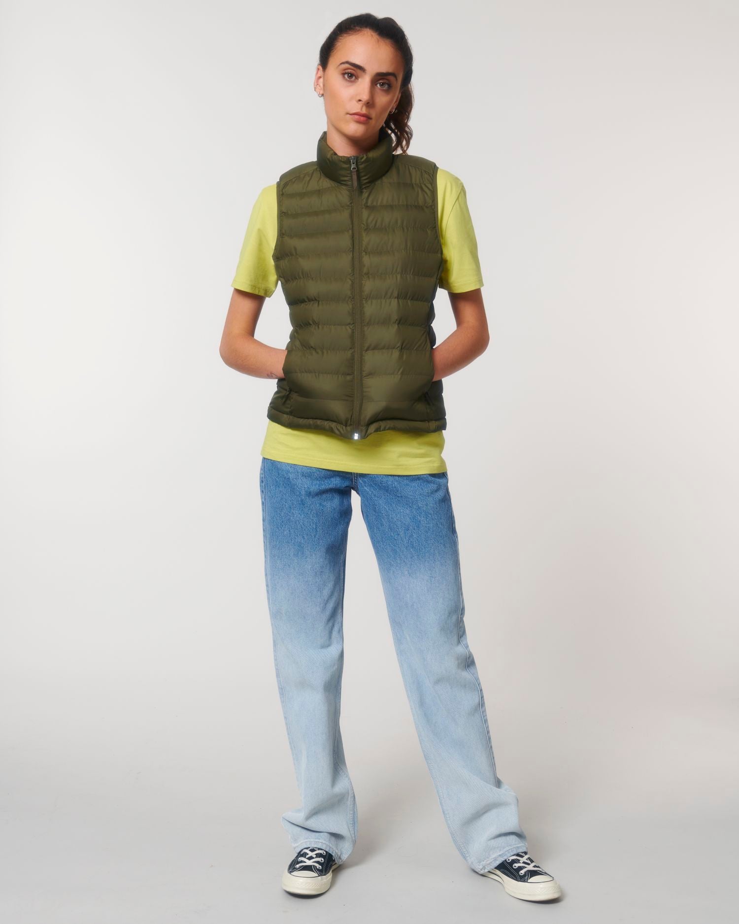 Wattierte Jacke Stella Climber in Farbe British Khaki