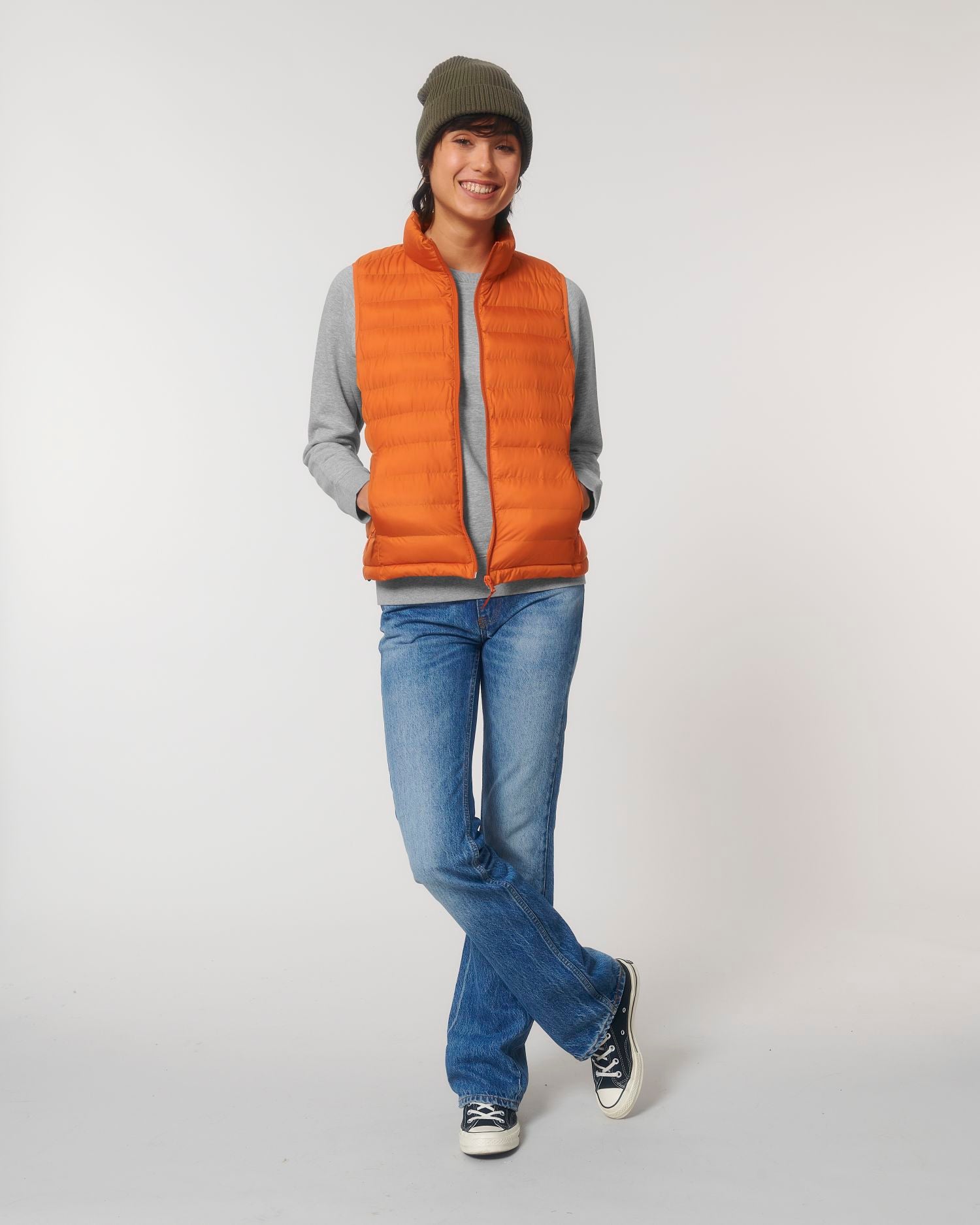 Wattierte Jacke Stella Climber in Farbe Flame Orange