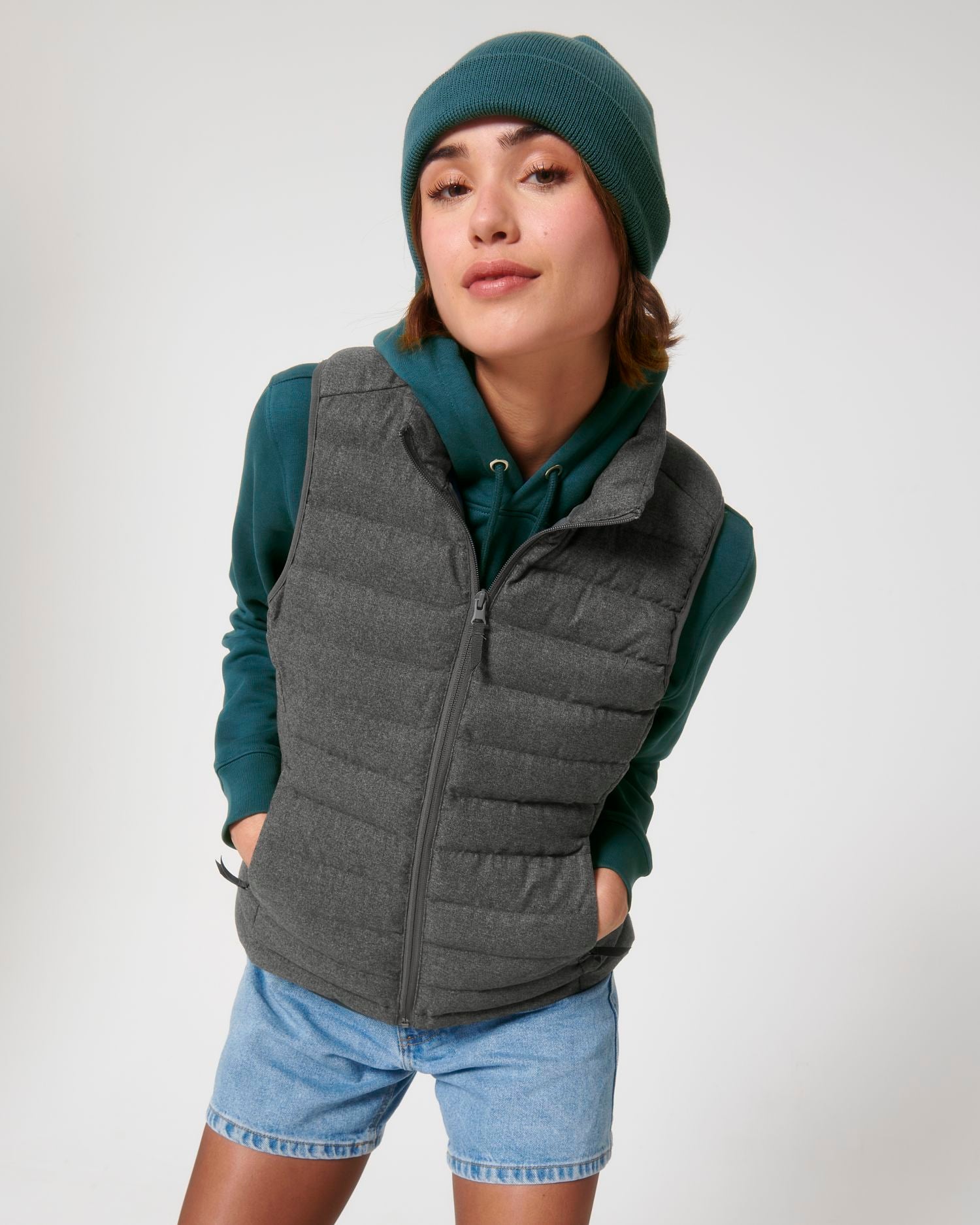 Stella Climber Wool-Like in Farbe Deep Metal Heather Grey