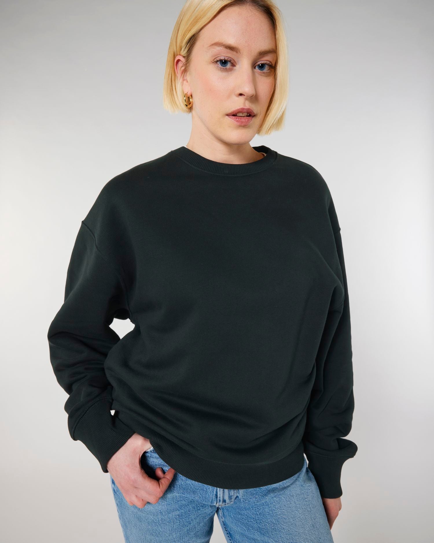Crew neck sweatshirts Radder in Farbe Black
